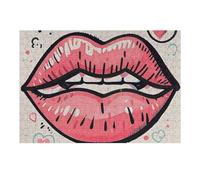 Puzzle da 300 pezzi, puzzle a forma di labbra, a forma di cuore, puzzle personalizzati, in legno, per adulti, foto, puzzle artistico, decorazione da appendere alla parete, per compleanno, matrimonio
