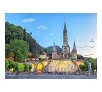 Puzzle da 3000 pezzi per adulti, santuario della Madonna di Lourdes in Francia, souvenir turistico e regalo decorativo per la casa