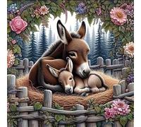 Puzzle da 35 pezzi per Adulti e Bambini, puzzle Impossibili 35 pezzi, Jigsaw puzzles adulti E famiglie, Gioco Impegnativi, Regalo per Amore e Amico(30x30cm,Famiglia di cavalli)