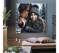 Puzzle da 35 pezzi per Adulti e Bambini, puzzle Impossibili 35 pezzi, Jigsaw puzzles adulti E famiglie, Gioco Impegnativi, Regalo per Amore e Amico(30x30cm,Cavalli femmine)