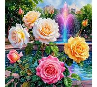 Puzzle da 35 pezzi per Adulti e Bambini, puzzle Impossibili 35 pezzi, Jigsaw puzzles adulti E famiglie, Gioco Impegnativi, Regalo per Amore e Amico(30x30cm,Rosa Fontana)