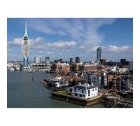 Puzzle da 4000 pezzi, paesaggio urbano di Portsmouth, città portuale del Regno Unito, regalo e souvenir turistico