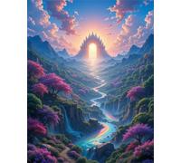 Puzzle da 4000 Pezzi per Adulti, 141x87cm puzzle adulti 4000 pezzi, Puzzles Difficili Rompicapo, Sfida Impossibile Divertente Per Famiglie, Idea Regalo Uomo e Donna, Tema:Fiume Arcobaleno