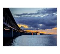 Puzzle da 4000 pezzi per adulti, ponte dell'Øresund in Europa, ponte marittimo che collega Copenaghen in Danimarca e Malmo in Svezia