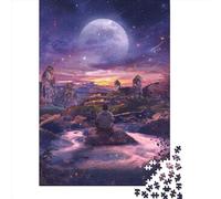 Puzzle da 500 pezzi "Alla ricerca della pace", per adulti e puzzle in legno, giochi educativi per bambini, 500 pezzi (52x38 cm)