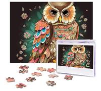 Puzzle da 500 pezzi anime gufo puzzle personalizzato per adulti puzzle foto puzzle in legno regalo classico puzzle per famiglia, matrimonio, compleanno, San Valentino