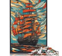 Puzzle da 500 pezzi Battaglia navale Puzzle per adulti Difficoltà Puzzle Giocattoli educativi Giochi Decorazione per la famiglia 500 pezzi (52x38 cm)