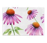 Puzzle da 500 pezzi con fiori di echinacea viola, puzzle per adulti a forma di animale dei cartoni animati, puzzle unico per adulti, regalo tecnologico, 51 x 37 cm