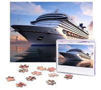 Puzzle da 500 pezzi con navi da crociera puzzle con immagini personalizzate per adulti puzzle fotografici in legno regalo classico puzzle per famiglia, matrimonio, compleanno, San Valentino