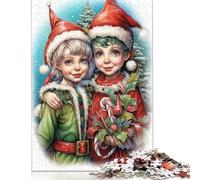 Puzzle da 500 pezzi con scritta in lingua inglese "Frohe Weihnachten Difficoltà", 500 pezzi (52 x 38 cm)