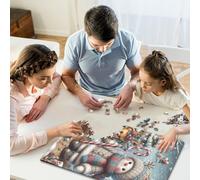 Puzzle da 500 pezzi con scritta in lingua inglese "Frohe Weihnachten Difficoltà", 500 pezzi (52 x 38 cm)