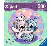 Lilo & Stitch Round Jigsaw Puzzle Stitch (500 Pezzi) Ravensburger
