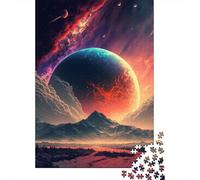 Puzzle da 500 pezzi "Dark Space and Planet", puzzle in legno, gioco di famiglia interattivo, 500 pezzi (52 x 38 cm)