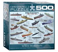 Puzzle da 500 pezzi delle navi da guerra della seconda guerra mondiale