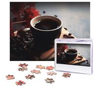 Puzzle da 500 pezzi di caffè nero puzzle con immagini personalizzate per adulti puzzle fotografici puzzle in legno regalo classico puzzle per famiglia, matrimonio, compleanno, San Valentino