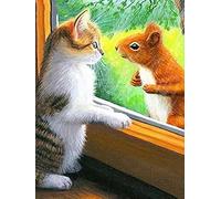 Puzzle da 500 pezzi di gatto scoiattolo difficile e sfida puzzle divertente gioco di intrattenimento per famiglie puzzle creativo puzzle in legno puntelli