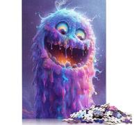 Puzzle da 500 pezzi di mostri psichedelici per adulti, difficoltà elevata, rafforzano i rapporti tra i membri della famiglia, 500 pezzi (52x38 cm)
