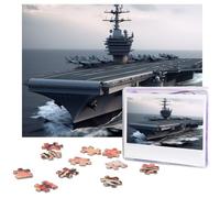 Puzzle da 500 pezzi di portaerei puzzle con immagini personalizzate per adulti puzzle fotografici puzzle in legno regalo classico puzzle per famiglia, matrimonio, compleanno, San Valentino