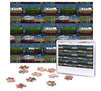 Puzzle da 500 pezzi di treno con auto puzzle personalizzate per adulti puzzle fotografici puzzle in legno regalo classico puzzle per famiglia, matrimonio, compleanno, San Valentino