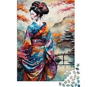 Puzzle da 500 pezzi di una bellissima ragazza, gioco educativo in legno per adulti, 500 pezzi (52x38 cm)