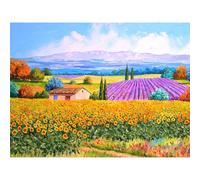 Puzzle da 500 Pezzi Gioco di Famiglia Stimolante Arte Vivace con Paesaggi Città Animali Temi Vacanzieri Carta Riciclata Premium Senza Polvere Dimensioni Finali 46x28 cm
