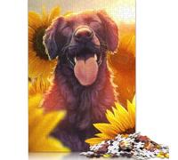 Puzzle da 500 pezzi "Girasoli e felicità" per adulti, puzzle in legno, rompicapo per bambini, 500 pezzi (52x38 cm)