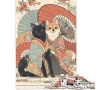 Puzzle da 500 pezzi "Gli amici dei fiori di ciliegio": una storia fatata di amicizia e avventura. Puzzle in legno per adulti, regalo creativo (52 x 38 cm).