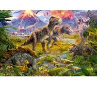 KD Toys 15969 Educa Borras Dinosaur Gathering 500 Piece Jigsaw Puzzle, Multi