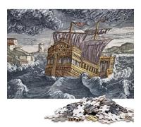 Puzzle da 500 pezzi "La nave d'oro di Delos", puzzle creativo per adulti e adolescenti, 500 pezzi (52 x 38 cm)