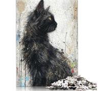 Puzzle da 500 pezzi "Lo sguardo della notte" per adolescenti. Puzzle per adulti e ragazzi dai 12 anni in su. 500 pezzi (52x38 cm).