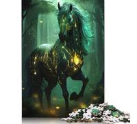 Puzzle da 500 pezzi "Magic Forest Horse" per adulti, gioco per famiglie, puzzle per adolescenti da 500 pezzi (52x38 cm)