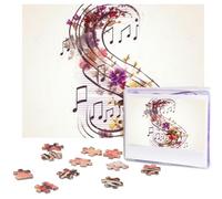 Puzzle da 500 pezzi note musicali puzzle floreali puzzle con immagini personalizzate per adulti puzzle fotografici puzzle in legno regalo classico puzzle per famiglia, matrimonio, compleanno, San