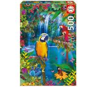 Educa - Puzzle Paradiso dei pappagalli tropicali - 500 Pezzi