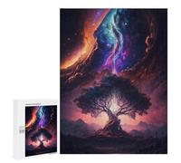 Puzzle da 500 pezzi per adolescenti, albero galattico della vita, 15 puzzle per adolescenti, giocattoli fai da te, decorazione da parete, aiuta l'esercizio cerebrale, 500 pezzi