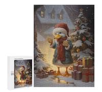 Puzzle da 500 pezzi per adolescenti, anatra di Natale, puzzle, giocattoli fai da te, decorazione da parete, aiuta l'esercizio cerebrale, 500 pezzi