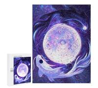 Puzzle da 500 pezzi, per adolescenti, cosmic dance of light, puzzle per adulti, giochi di rilassamento, difficile e sofisticato, 500 pezzi