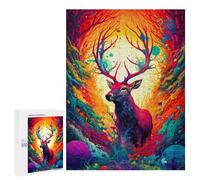 Puzzle da 500 pezzi per adolescenti Magical Deer Forest Puzzles per adulti giochi di relax difficili sfida di apprendimento impegnativa 500 pezzi