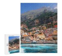 Puzzle da 500 pezzi per adolescenti Positano's Colorful Coastal Charm Puzzles per adulti Gioco di pensiero, allenamento della memoria, interazione genitore-figlio, 500 pezzi