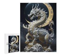 Puzzle da 500 pezzi per adolescenti Serene Celestial Dragon Statue Puzzles per adulti giochi di rilassamento, difficile sfida di apprendimento impegnativa, 500 pezzi