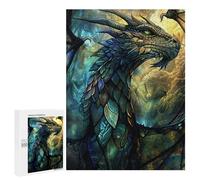 Puzzle da 500 pezzi per adolescenti Verdant Guardian Dragon Puzzles per adulti Hands-on gioco, ma divertente e umoristico, regalo di compleanno, regalo, 500 pezzi