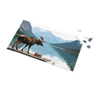 Puzzle da 500 pezzi per adulti Alpine Majesty: A Moose'S Tea Break By The Lake Picture Puzzle Eurographics Puzzle 1000 pezzi Regali di Pasqua (500PCS)