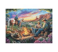 Puzzle Da 500 Pezzi Per Adulti Campfire Forest 500 PCS 52×38cm Adatto Ai Bambini Ottimo Per Interazione Genitori-Figli Migliora Concentrazione Dei Bambini