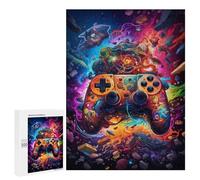 Puzzle da 500 pezzi per adulti Colorful Game Controller Art Puzzle per adulti Giochi divertenti per divertimento in famiglia Offerta come regalo per tutta la famiglia 500 pezzi
