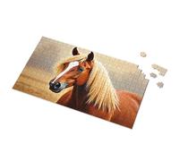 Puzzle da 500 pezzi per adulti con criniera dorata, ritratto, puzzle Eurographics, 1000 pezzi, regali di Pasqua (500 pezzi)