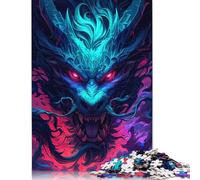 Puzzle da 500 pezzi per adulti con drago mitologico | | Puzzle divertenti per adulti, regali per giochi intellettuali, 500 pezzi (52x38 cm)