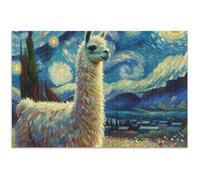 Puzzle da 500 pezzi per adulti con immagine di una notte stellata, puzzle unico per adulti, paesaggio artistico, arte floreale, 50 x 37 cm