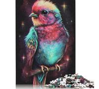 Puzzle da 500 pezzi per adulti con uccelli al neon, difficoltà elevata, rafforza i rapporti tra i membri della famiglia, 500 pezzi (52x38 cm)