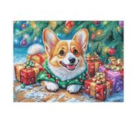 Puzzle Da 500 Pezzi Per Adulti Corgi in Flower Field 500 PCS 52×38cm Motivo Artistico Ideale Per Amanti Dell'Arte Decorazione Murale Opera D'Arte Collezionabile