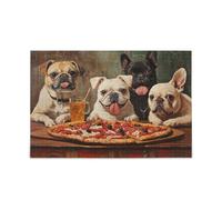 Puzzle da 500 pezzi per adulti, decorazione per famiglia, cuccioli di pizza