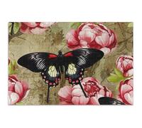 Puzzle da 500 pezzi per adulti, divertente gioco di puzzle, regali, farfalla nera, fiori rossi, puzzle famiglia difficile, animali dei cartoni animati, 50,5 x 37,8 cm